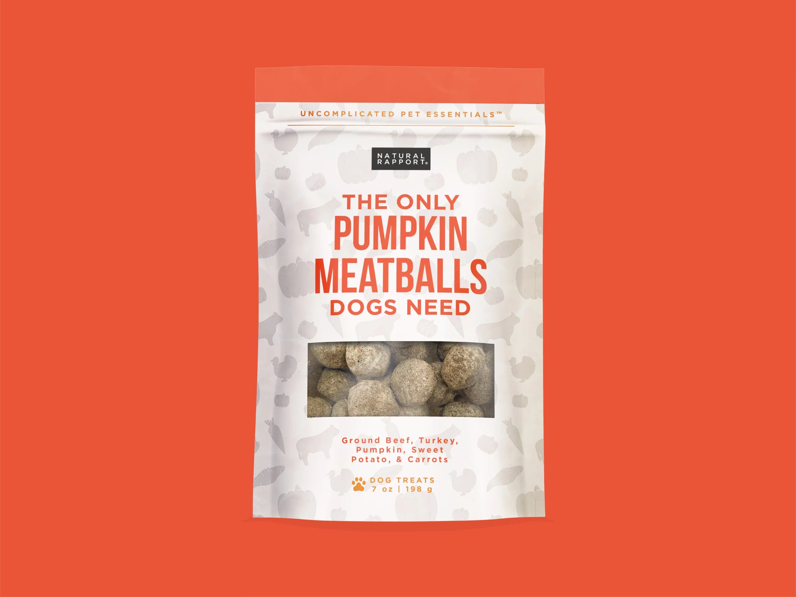 Pumpkin Meatball Dog Treats Wagabonz