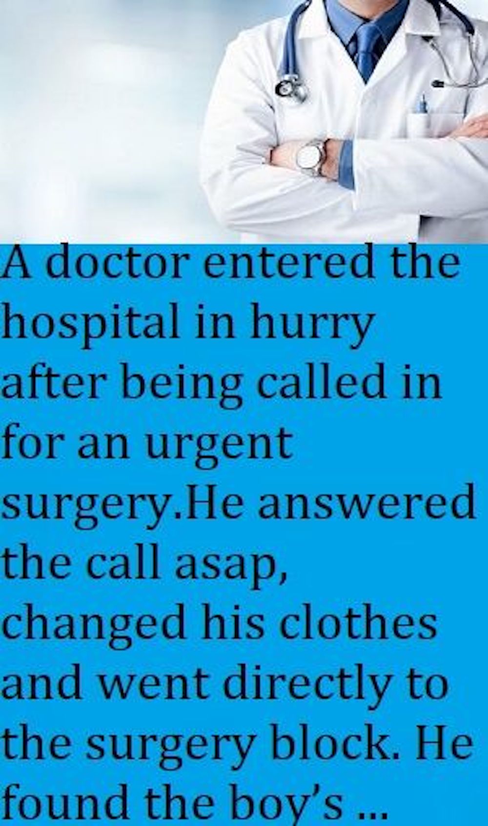 Never Judge Anyone Because