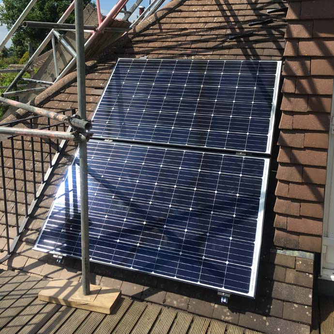 Storrington 4.8kW solar panel installation by Wagner Renewables