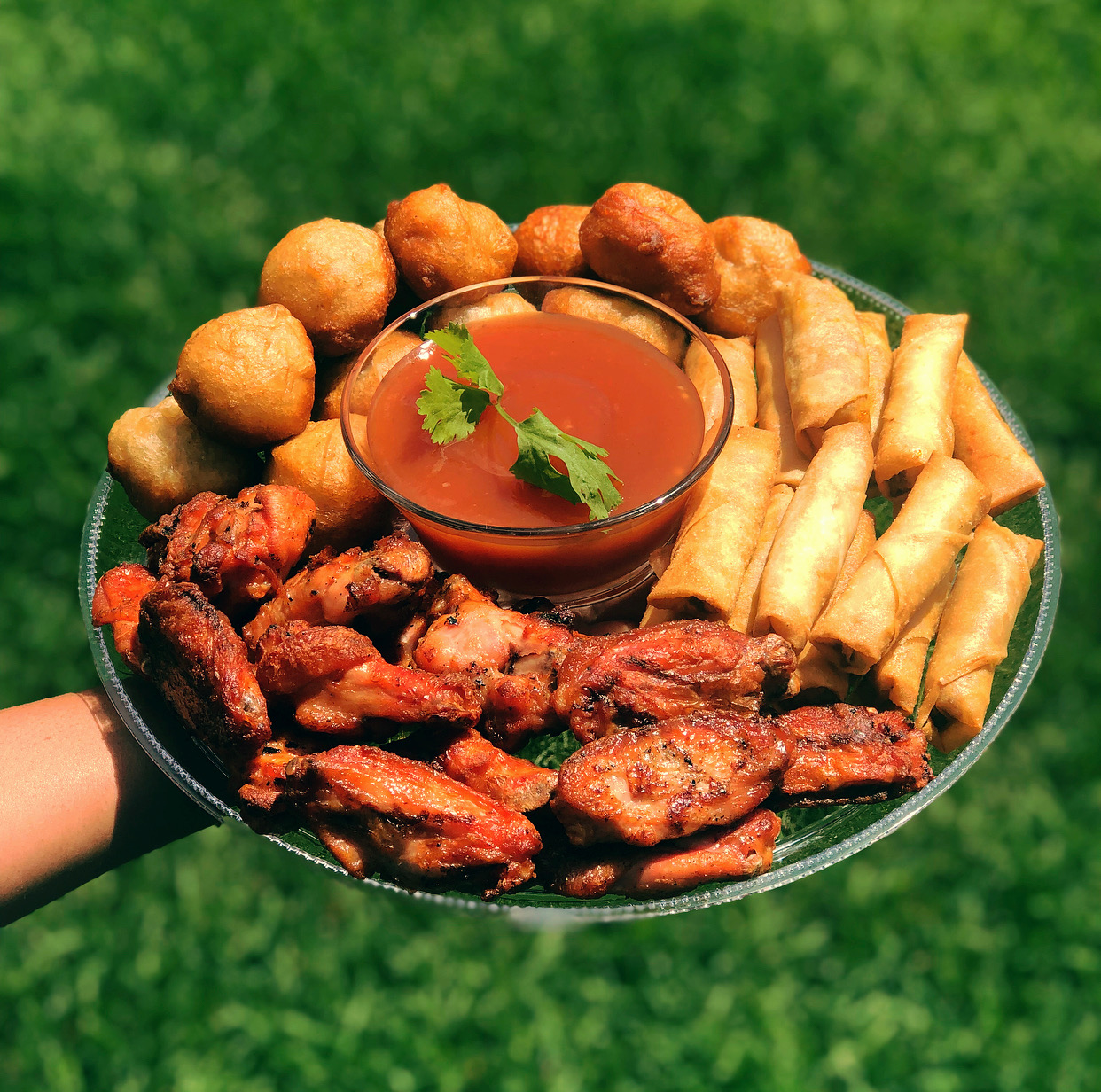 Build Your Own Small Chops Platter (Small Tray) Wajis Kitchen