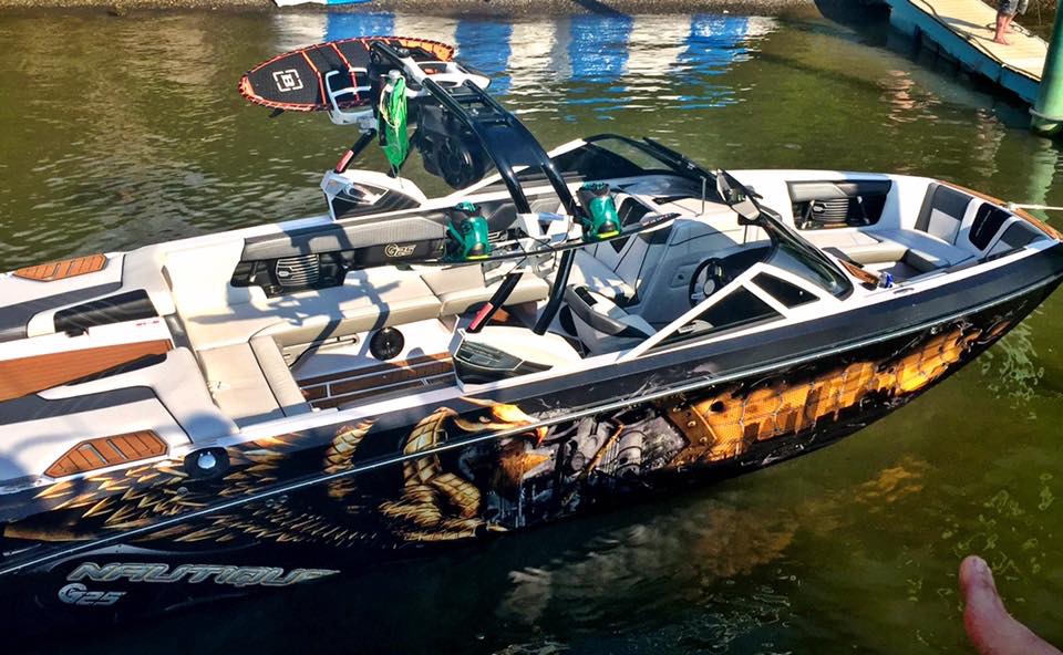 Boat Wraps Vinyl Boat Wraps Wake Graphics