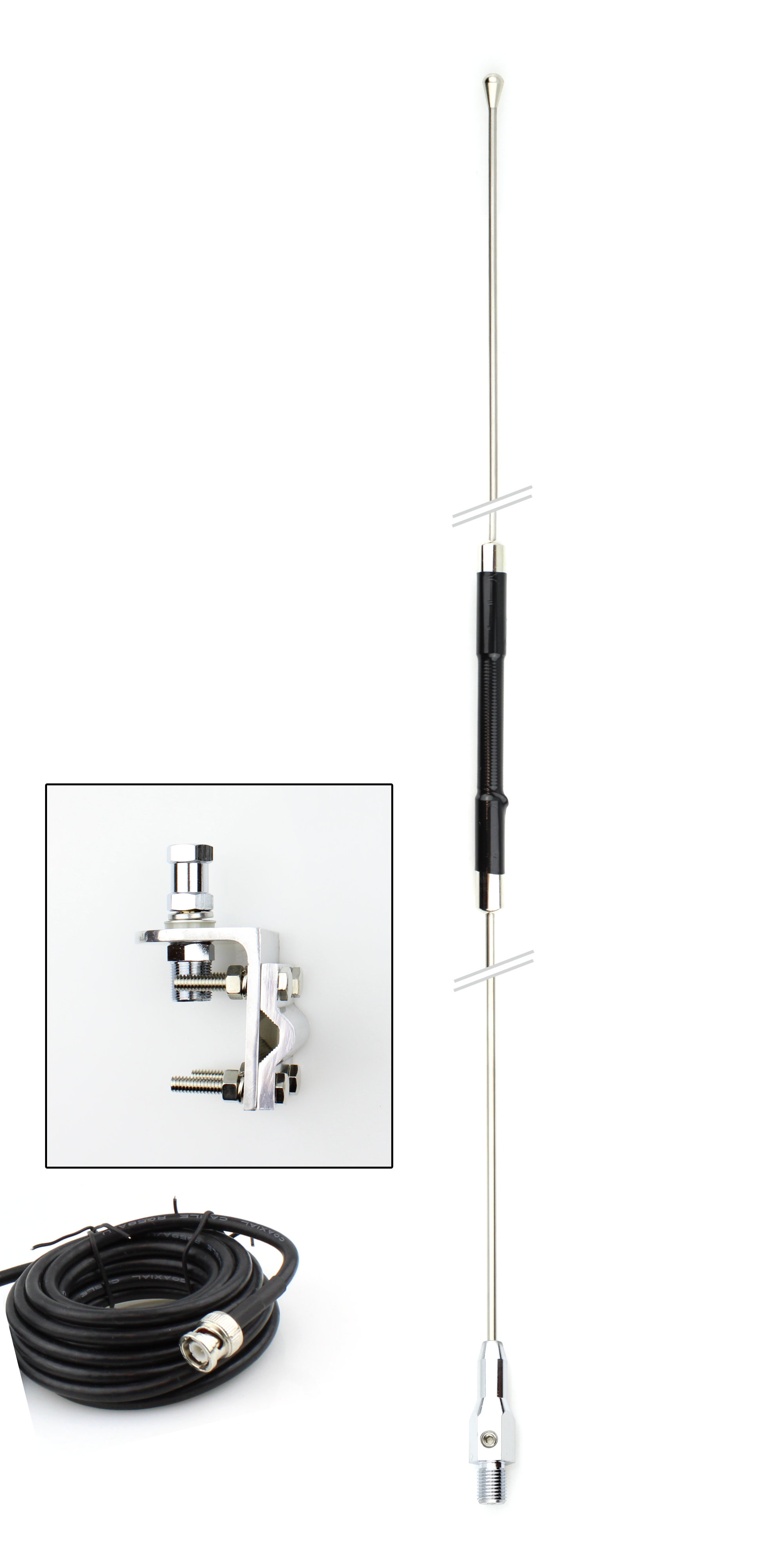 PC360MMBN 3' TriBand Scanner Antenna Mirror Mount Kit