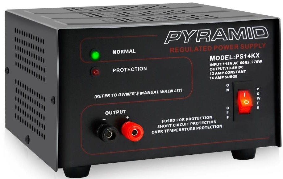 14A 12VDC Power Supply for Electronics Walcott Radio