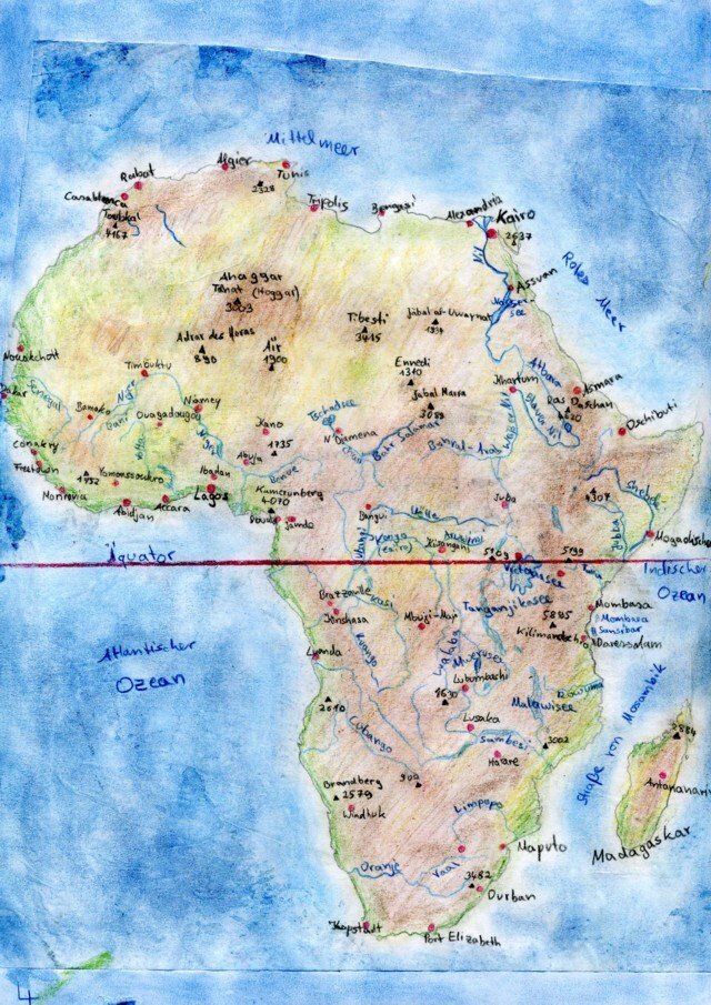 Epochenheft von Alexa Pelzer Geographie an der Waldorfschule