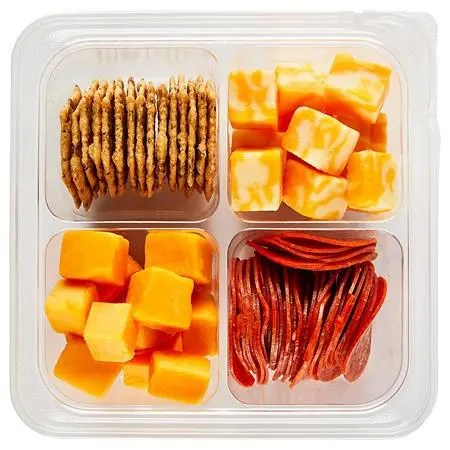 cheese and meat plate travel snacks