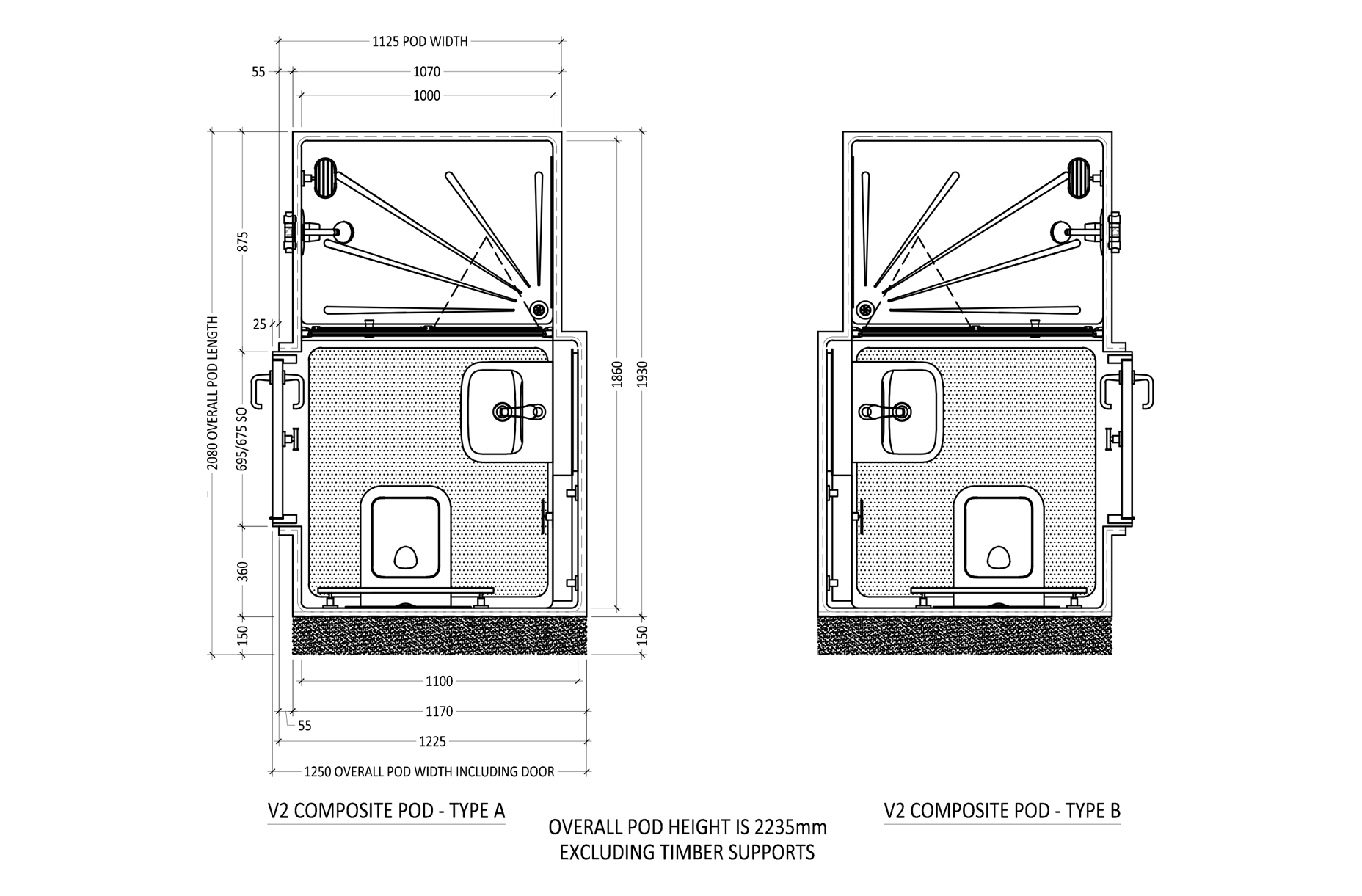 V2 Composite Bathroom Pod