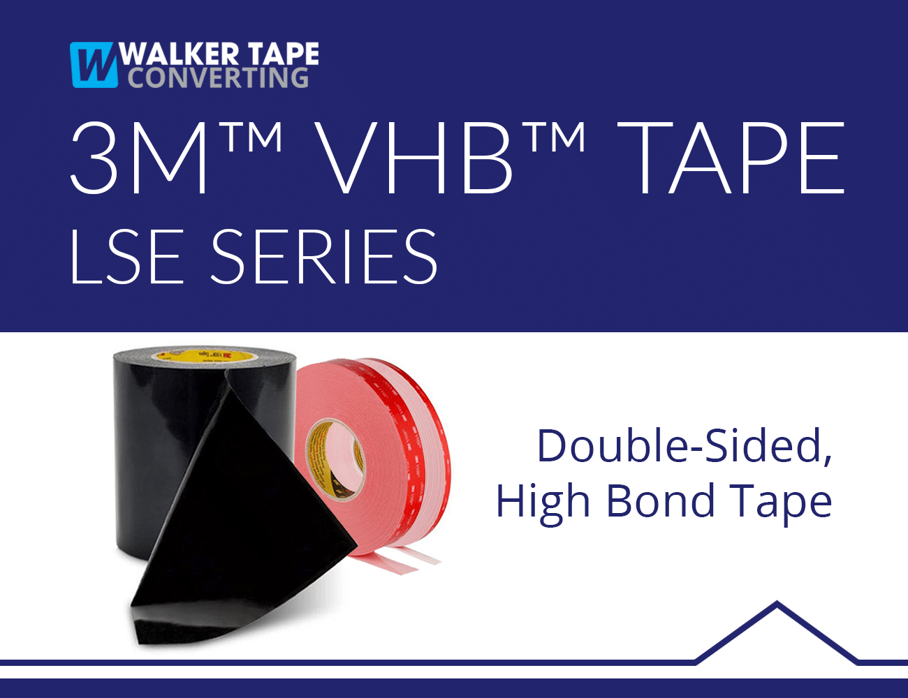 The 3M™ VHB™ Tape LSE Series Walker Tape Converting