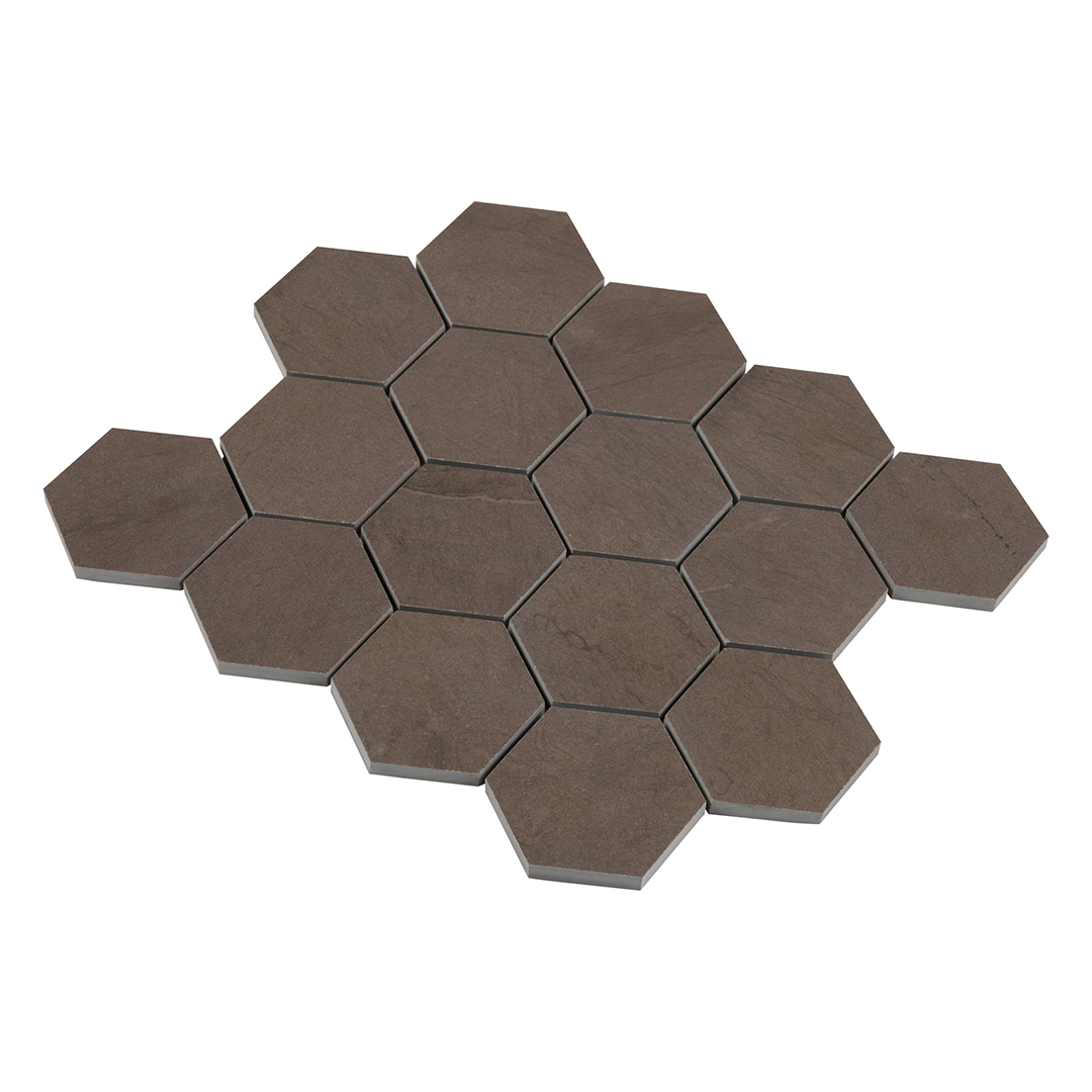 Foussana Grey 3 Hexagon Brushed Walker Zanger