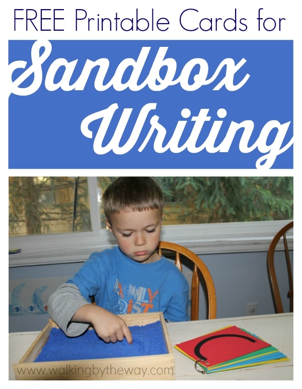 Sandbox Writing {and free printable cards!} Walking by the Way