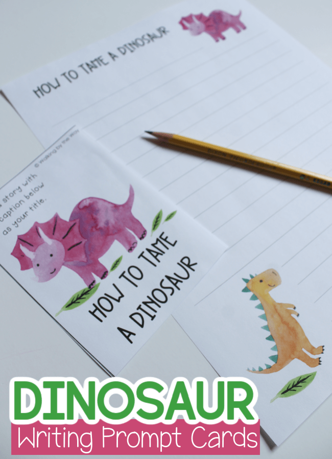 Dinosaur Writing Prompt Cards Walking by the Way
