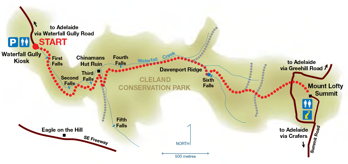 Waterfall Gully to Mt Lofty summit hike Find a Place to Walk Walking SA