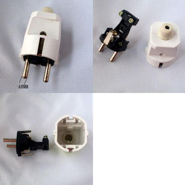 JF066 Great circle foot European plugs ABS trade plugs polarized plug