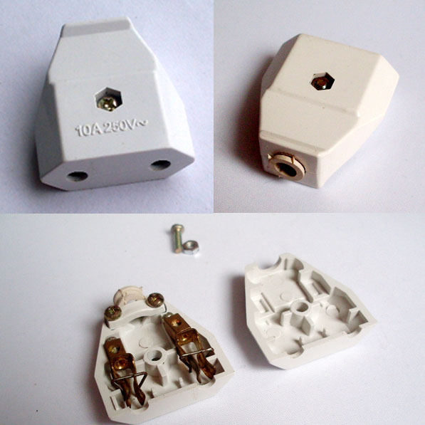 JF066 Great circle foot European plugs ABS trade plugs polarized plug