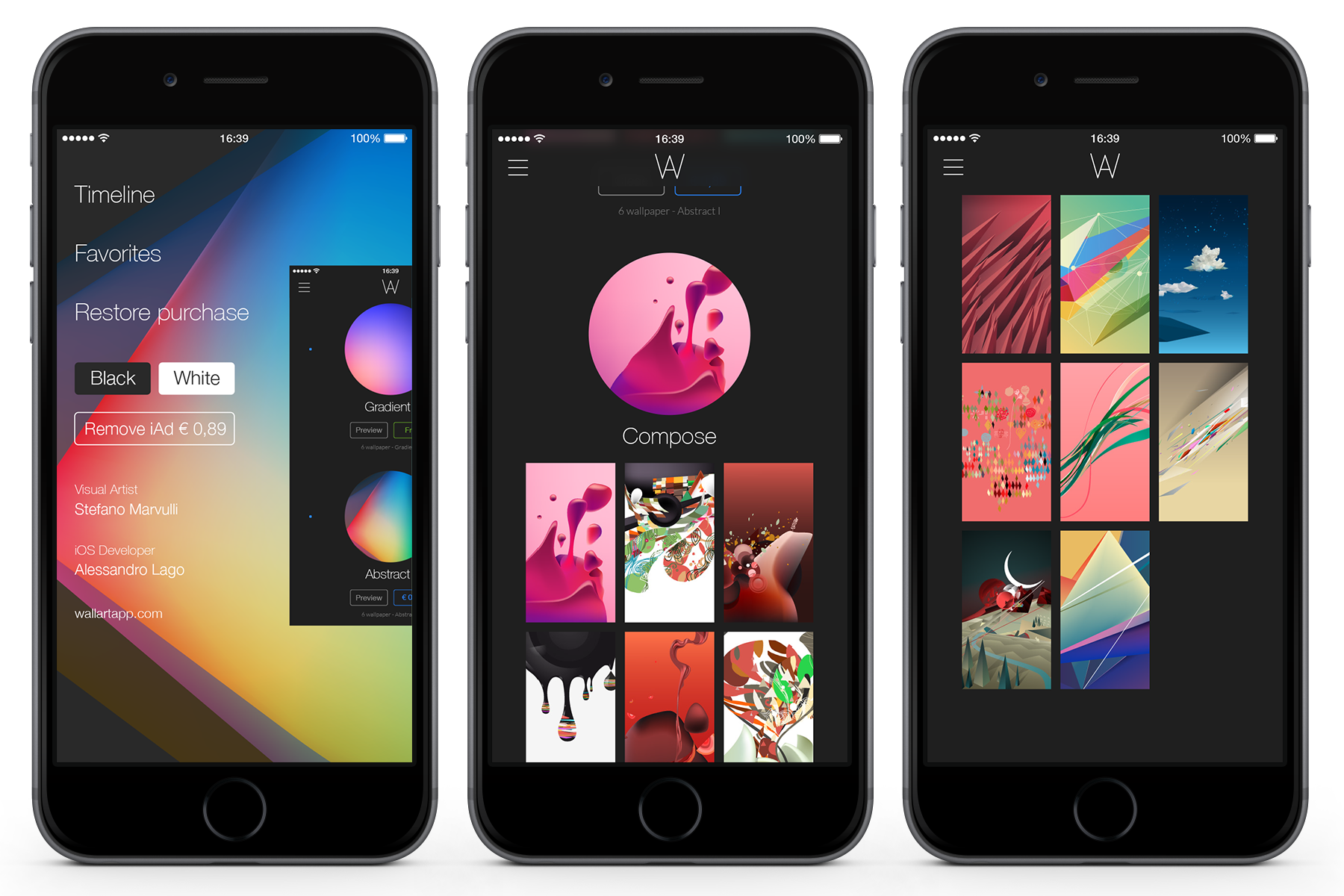 WallArt App Enrich Your Device LAYOUT