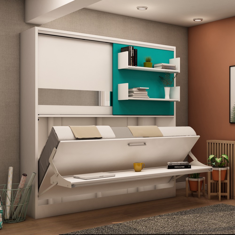 Academy Desk Bed Wall Bed System with Storage 0 Finance