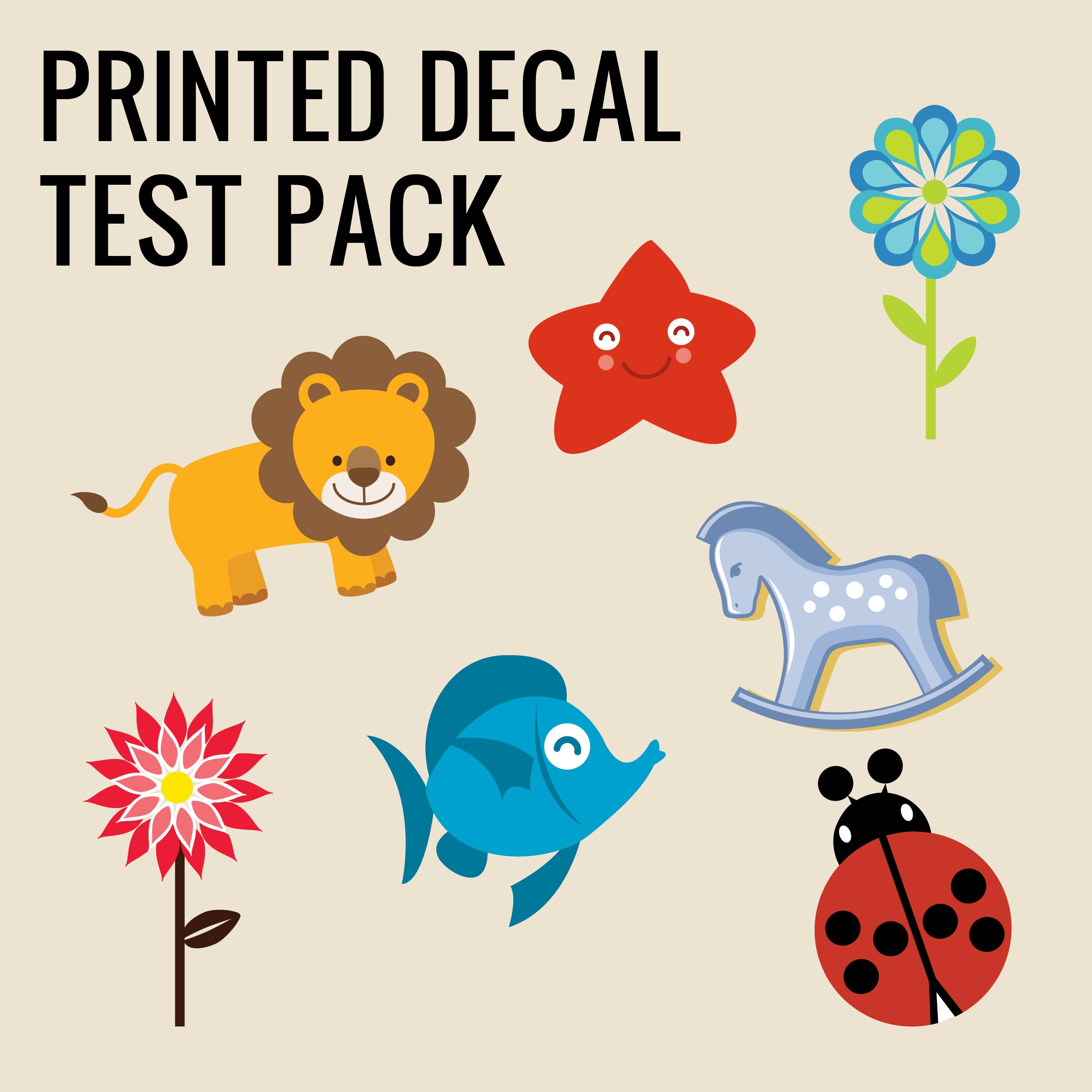 Printed Decal Test Pack | Wall Decal World