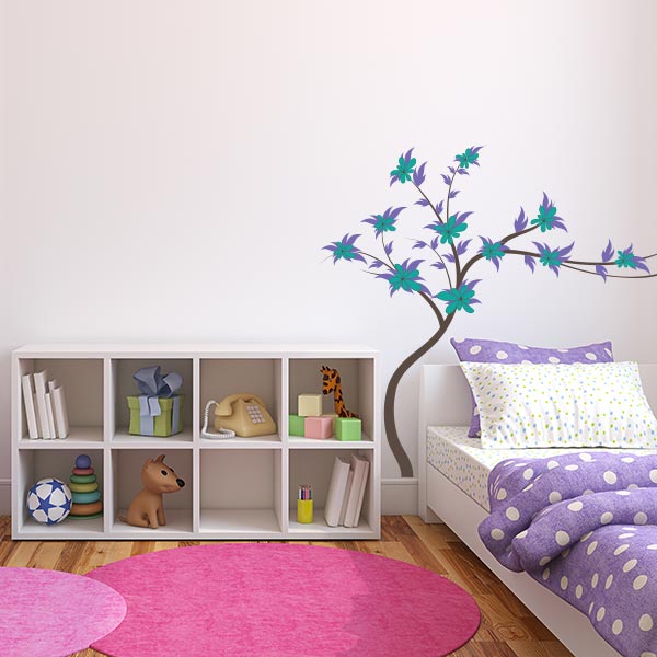 Round Flower Tree Wall Decal Wall Decal World