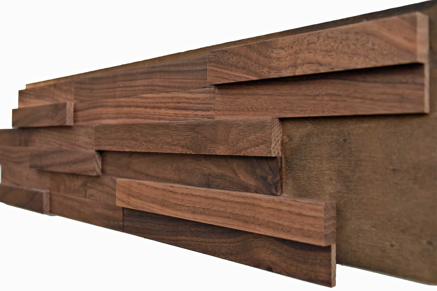 American Walnut Wood PanelW30 Gallery Wall Decor 3D