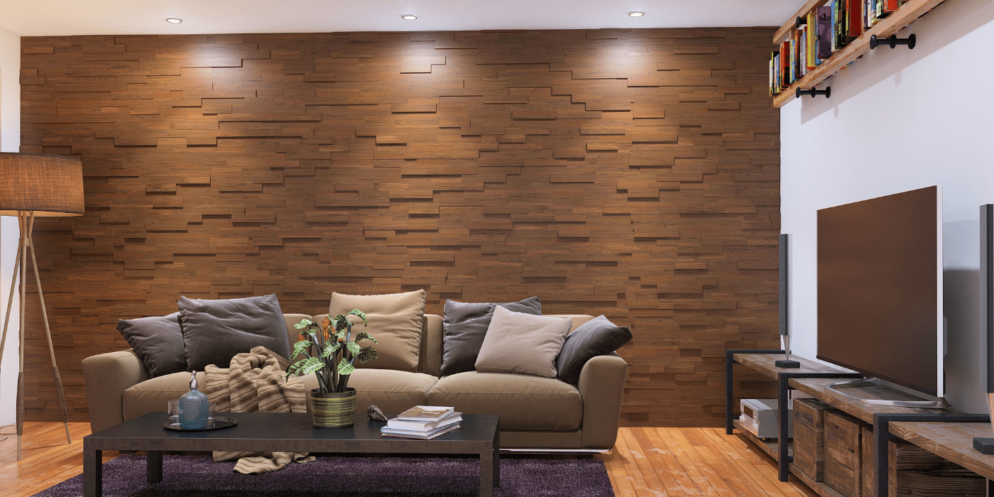 Wood Panels for Walls Wall Decor 3D Mosaic Real Wood Panels