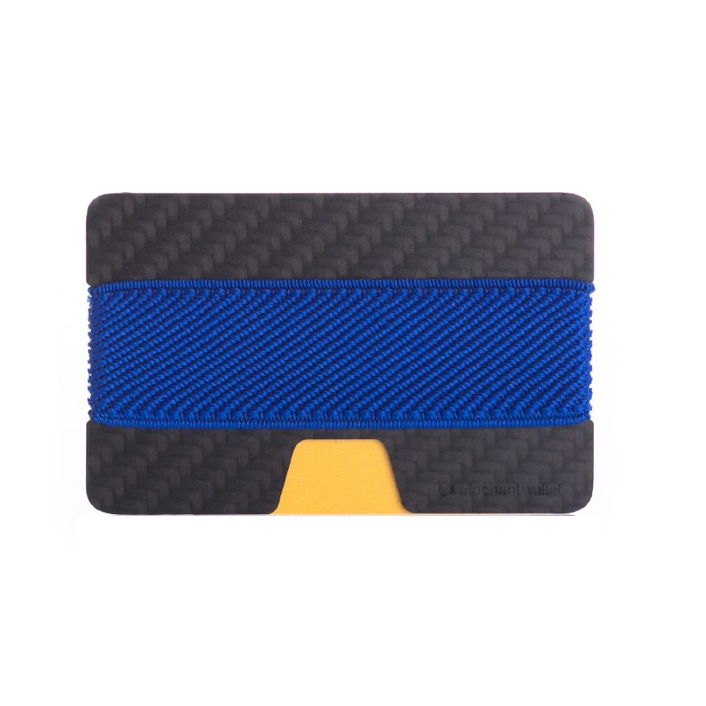 elephant Minimalist Carbon Fiber Wallet Carbon/Blue Wallets Online