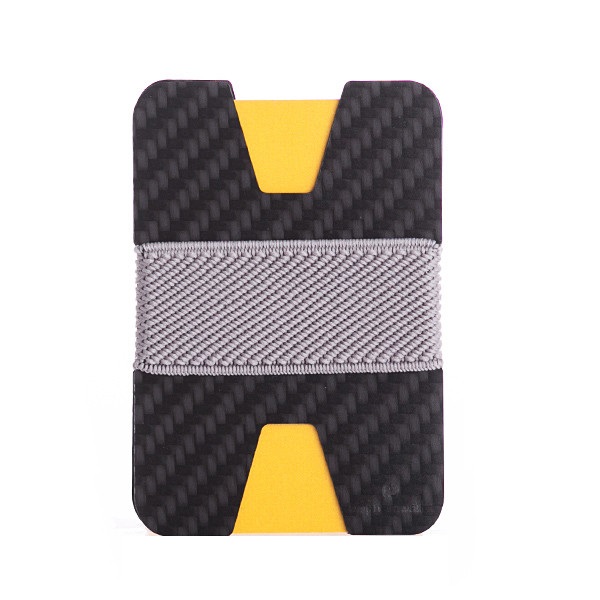 Minimalist Carbon Fiber Wallet Carbon/Light Gray elephant Wallets