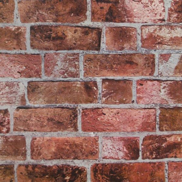HE1044 Textured Red Brick Wallpaper from Modern Rustic