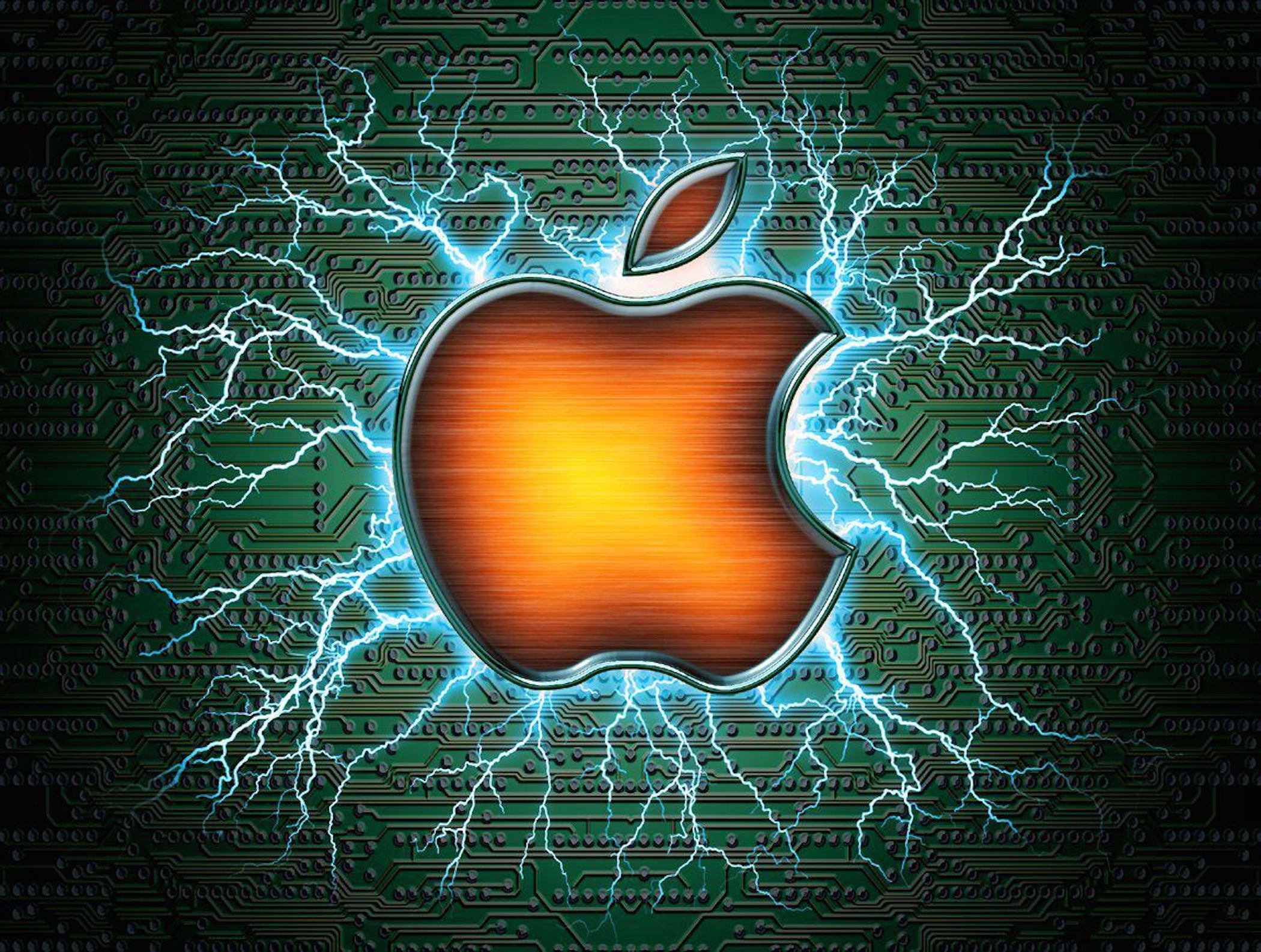 Mac Apple Electric WallpaperFree HD Wallpaper