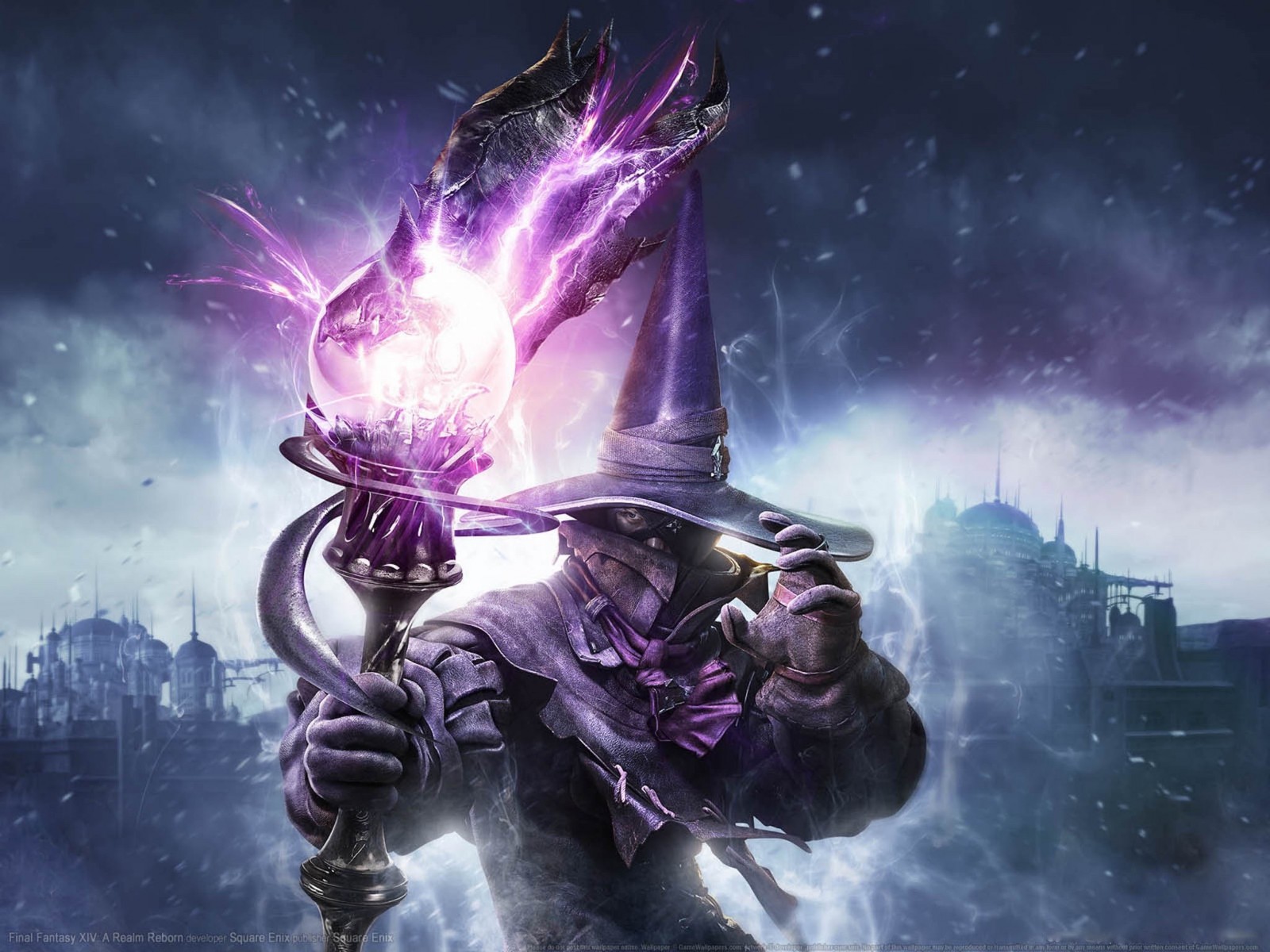 FFXIVARR Black Mage Wallpaper Free FFXIV ARR Image