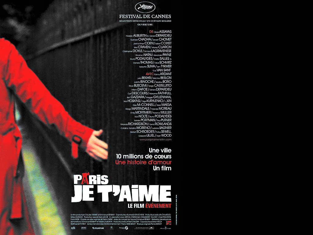 wallpaper Paris je t'aime Cinema fond d'écran