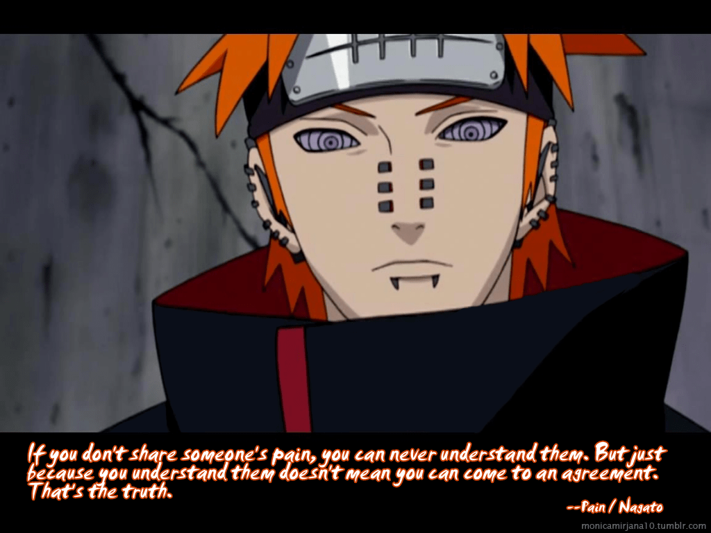 Kata Bijak Pain Nagato Kata kata pain shinra tensei waktu.