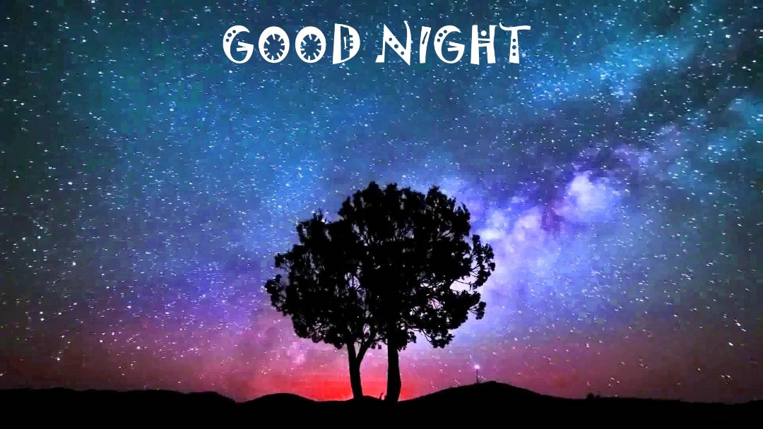good night wallpaper hd,sky,nature,tree,natural landscape,text (47660