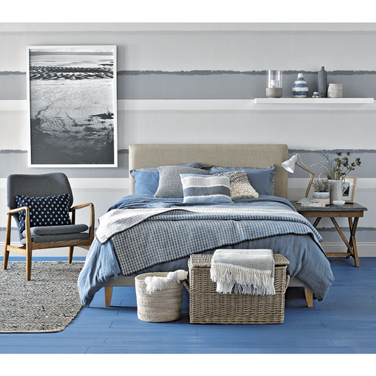 beach themed wallpaper for bedroom,furniture,bedroom,bed,room,blue (522632) WallpaperUse