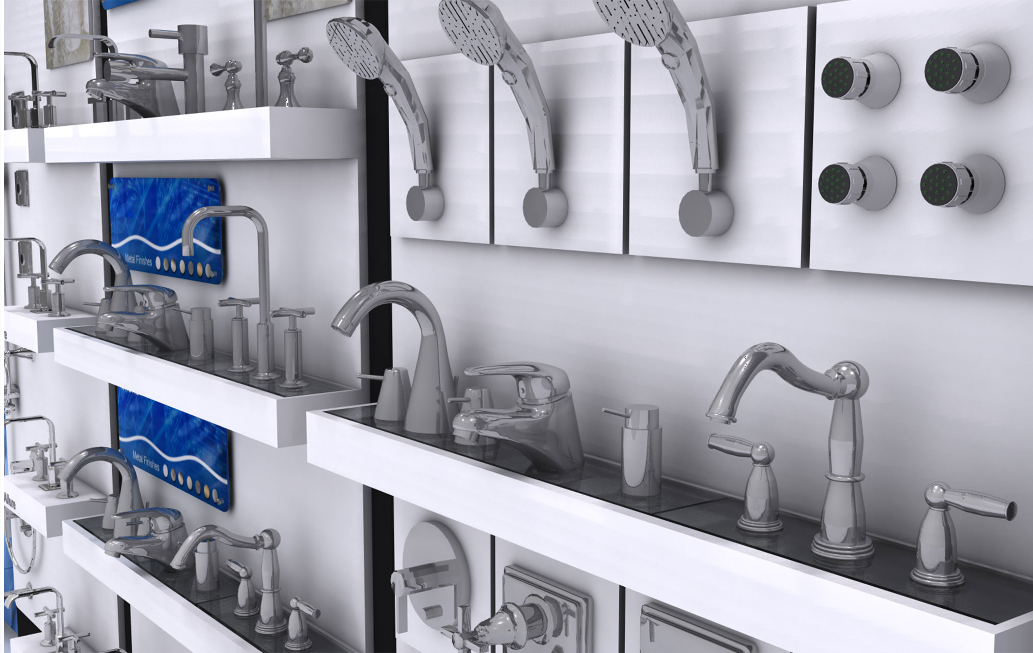 Plumbing Showroom Wall WALLS+FORMS