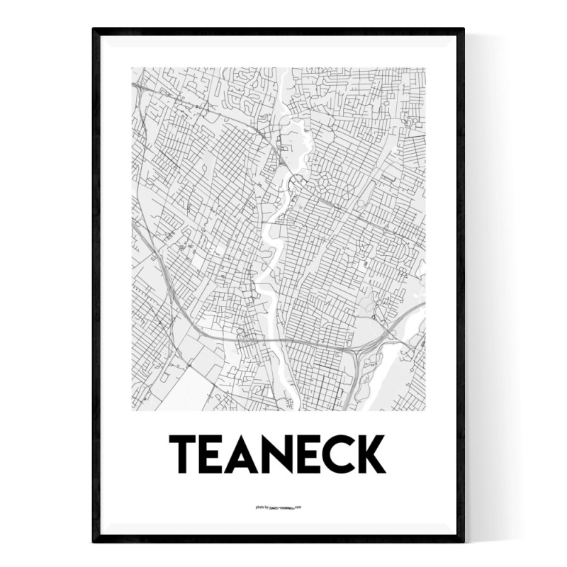 Teaneck Map Poster. Free Shipping on all Prints & Posters