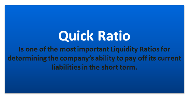 Quick Ratio Formula Calculator (with Excel Template)