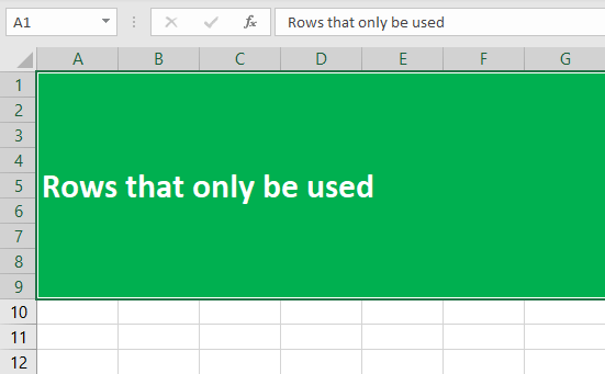 How to Limit the Number of Rows in Excel Worksheet?