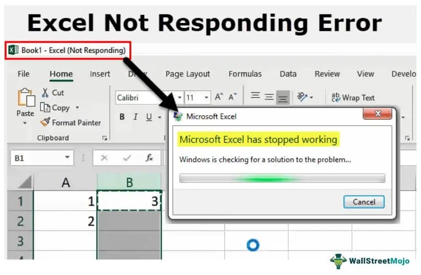 Excel Not Responding What Is It? Solutions, Examples, Template.