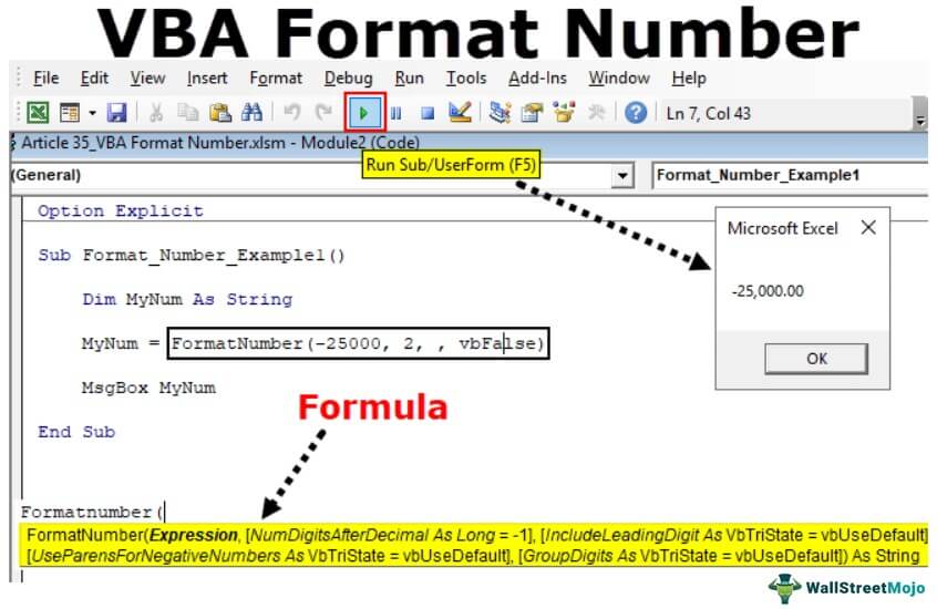 VBA Format Number How to Format Numbers with VBA NumberFormat?