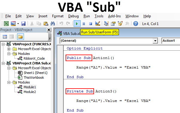 VBA Call Function from a Sub Automate Excel