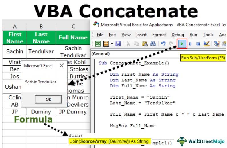 VBA Concatenate How to Concatenate Strings Together in VBA?