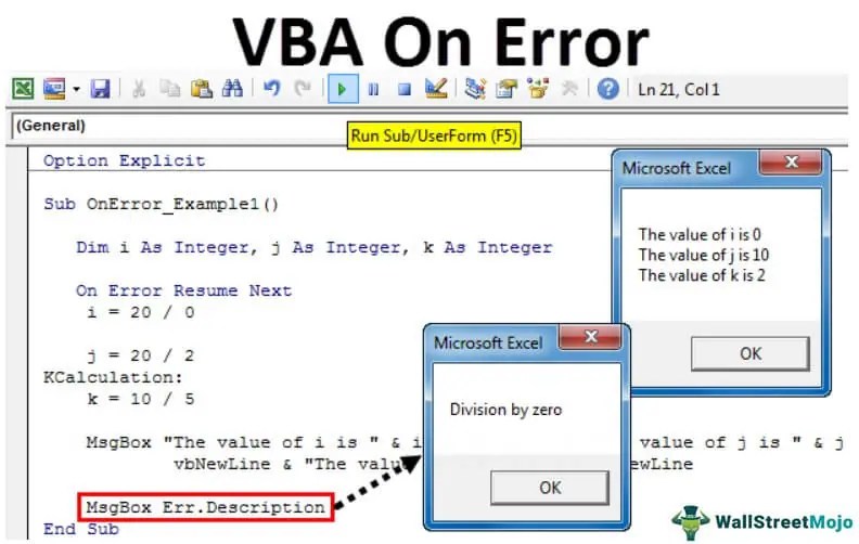 VBA On Error Statements Top 3 Ways to Handle Errors