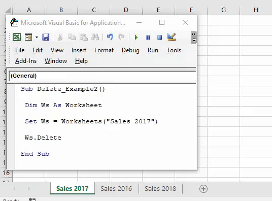 VBA Delete Sheet How to Delete Worksheet using VBA Code?