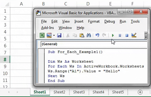 How to use VBA For Each Loop? (with Excel Examples)