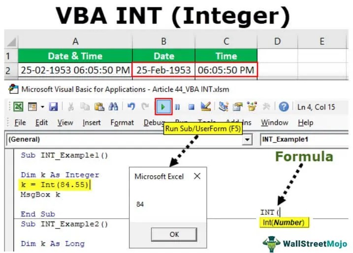 VBA INT How to use Integer Function in VBA Excel?