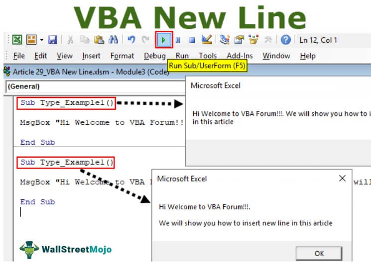 Vba New Line Step By Step How To Insert New Line In Vba Msgbox Hot