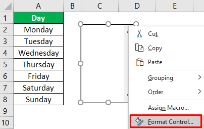Form Controls in Excel Example 4.2 Что относится к элементам управления в форме