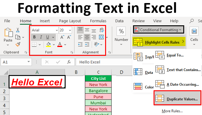 Formatting Text in Excel Step by Step Guide to Format Text in Excel Formatting Text in Excel Step by Step Guide to Format Text in Excel