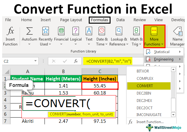 Excel CONVERT Function Exceljet, 53% OFF