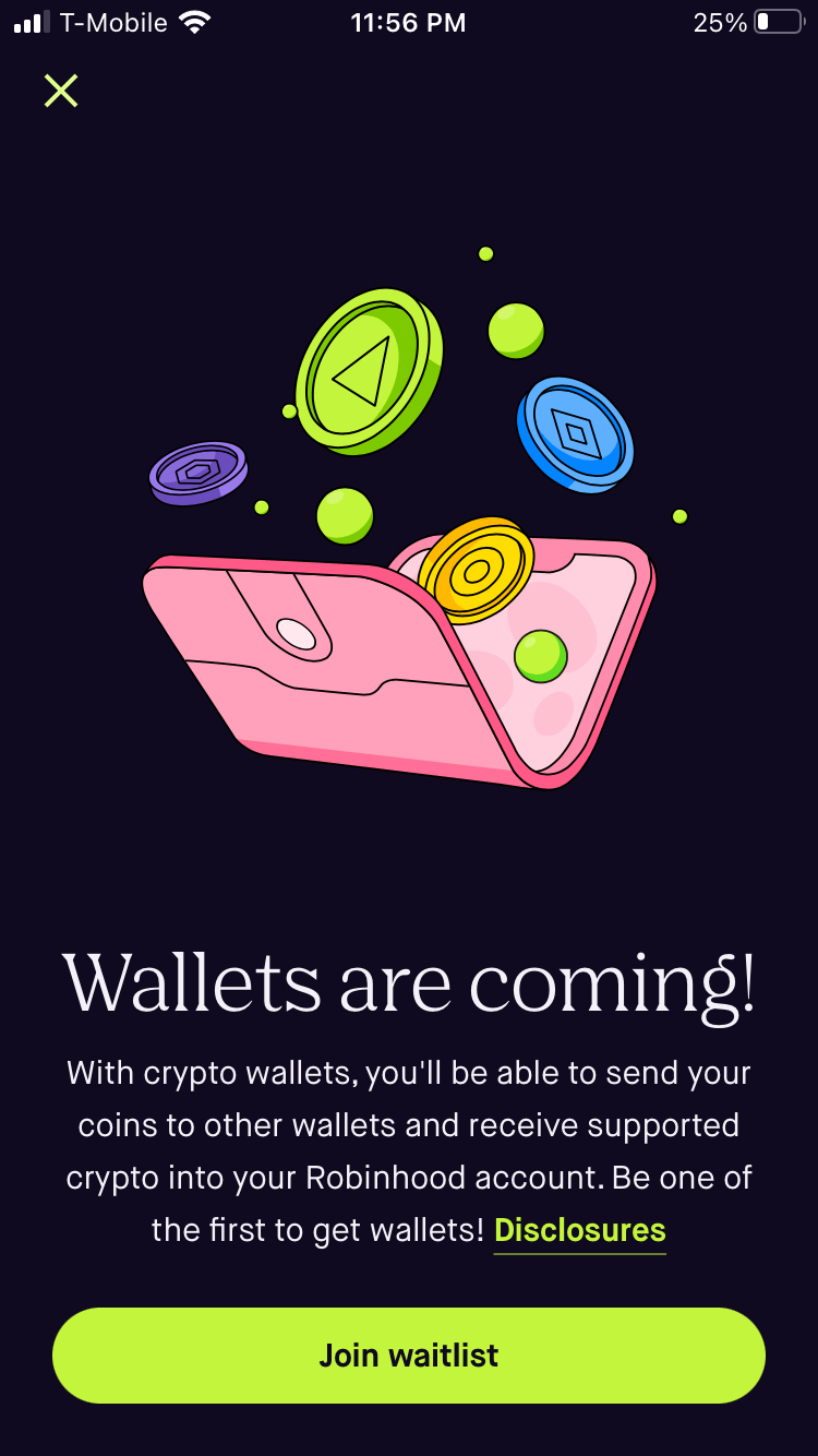 Robinhood Crypto Wallet