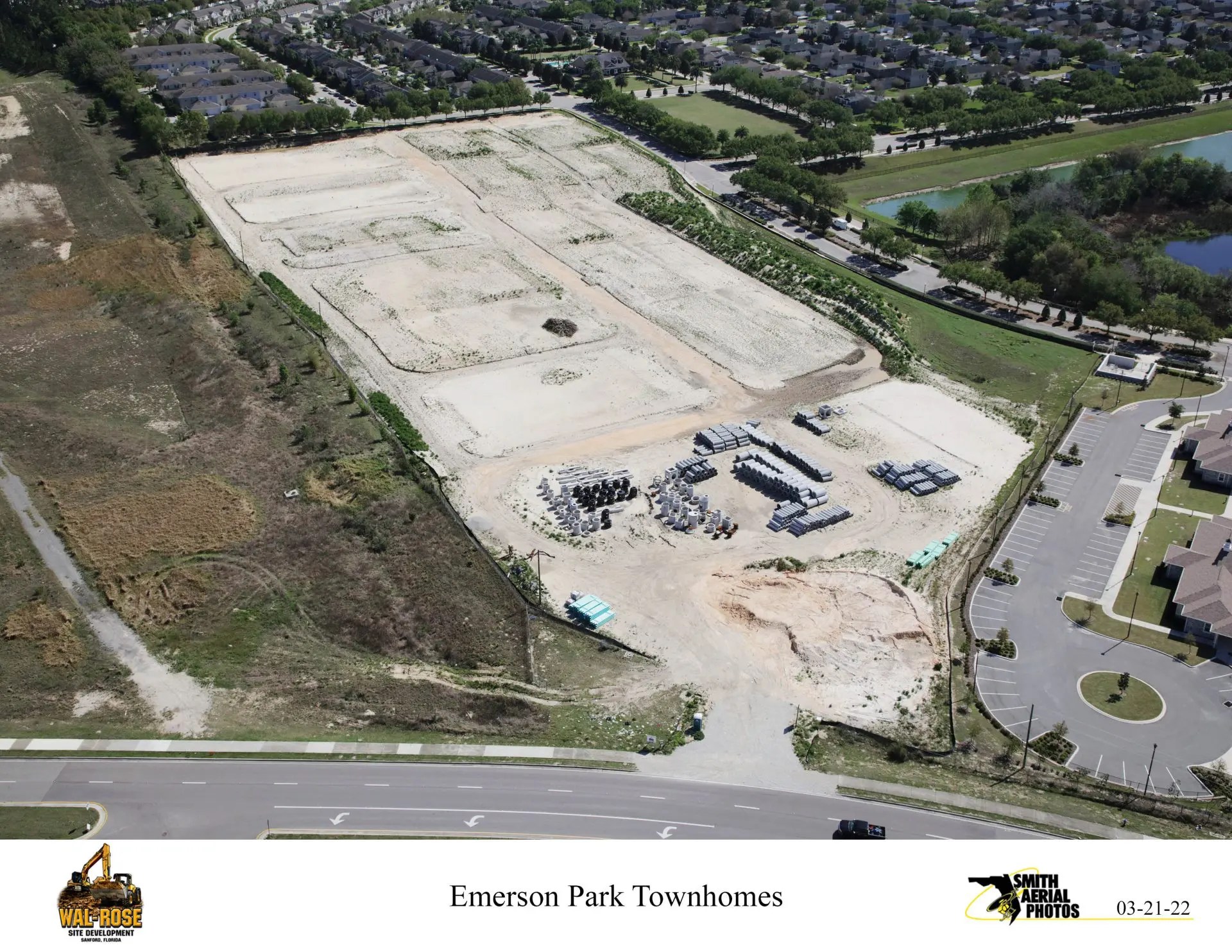 Emerson Park Townhomes WalRose Site Development